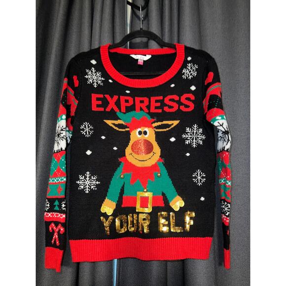 Ugly Christmas Sweater Xmas Size Medium - Picture 1 of 3